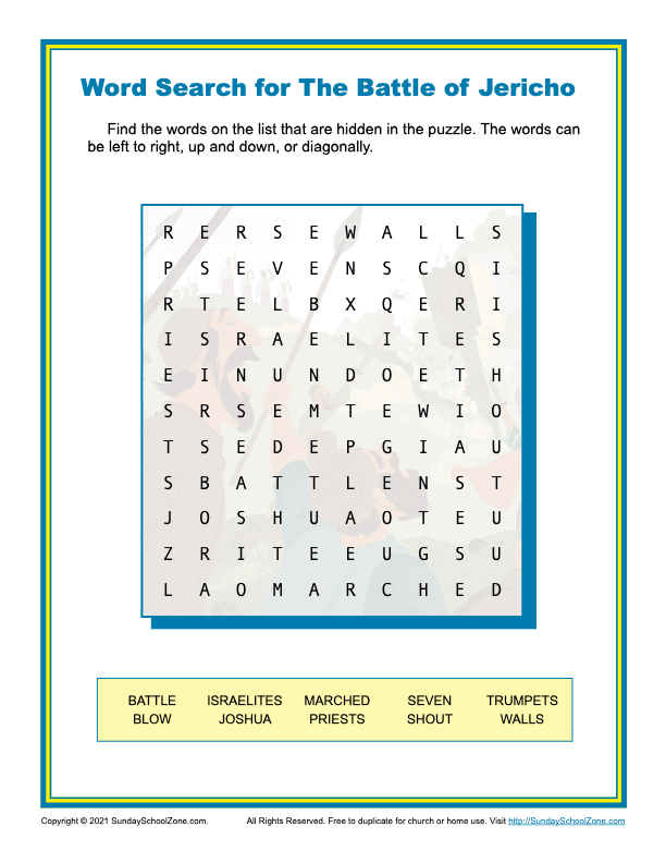 free printable bible word search activities on sunday school zone
