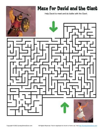 Maze for David and Goliath