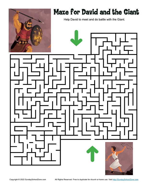 Maze for David and Goliath