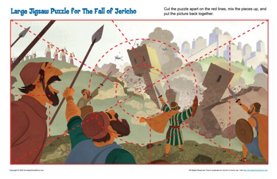 Large Jigsaw Puzzle for The Fall of Jericho