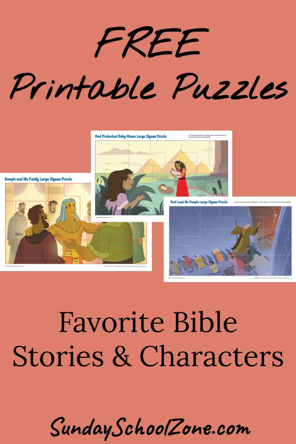 Free, Printable Bible Story Jigsaw Puzzles on Sunday School Zone