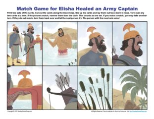 Match Game for Elisha Healed an Army Captain