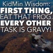 Eat That Frog! | Post on Sunday School Zone