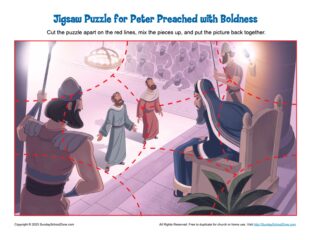 Jigsaw Puzzle for Peter Preached with Boldness