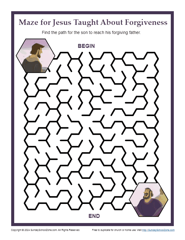 jesus-taught-about-forgiveness-free-printables-on-sunday-school-zone for Free Printable Bible Study On Forgiveness Jesus Taught About Forgiveness - Free Printables on Sunday School Zone for Free Printable Bible Study On Forgiveness
