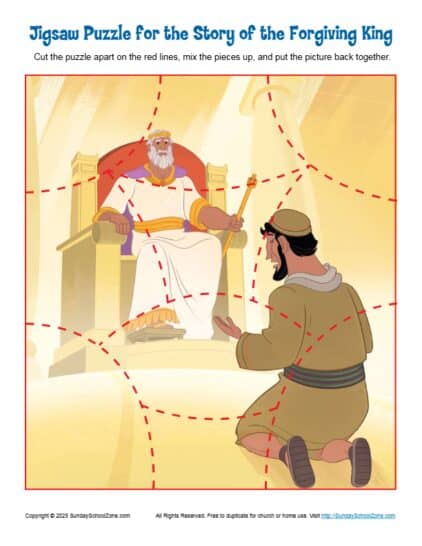 Jigsaw Puzzle for the Story of the Forgiving King
