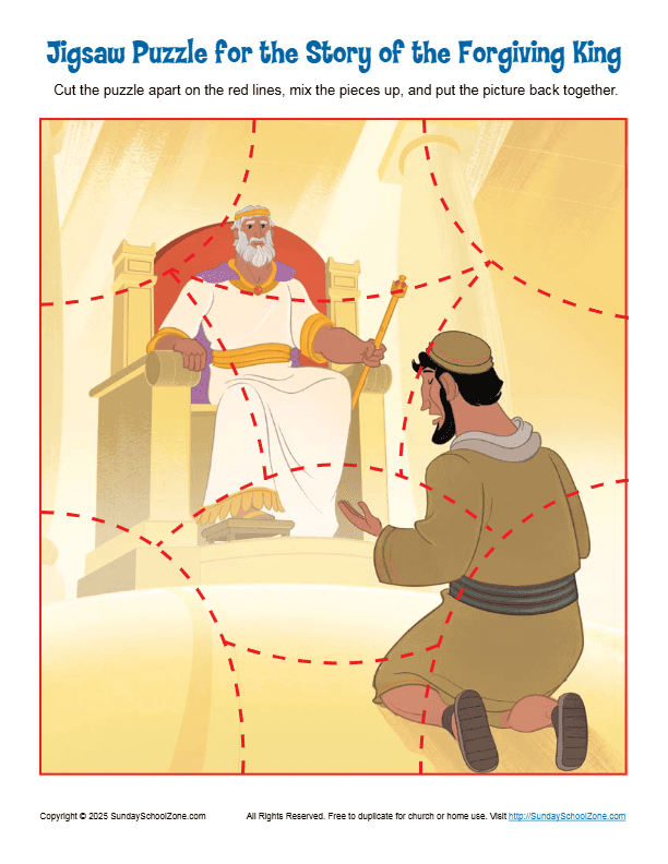 Jigsaw Puzzle for the Story of the Forgiving King