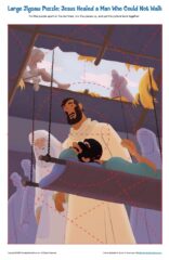 Large Jigsaw Puzzle for Jesus Healed a Man Who Could Not Walk