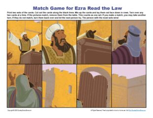 Match Game for Ezra Read the Law