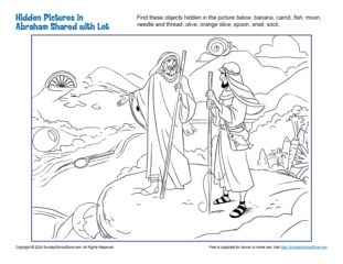 Hidden Pictures in Abraham Shared with Lot