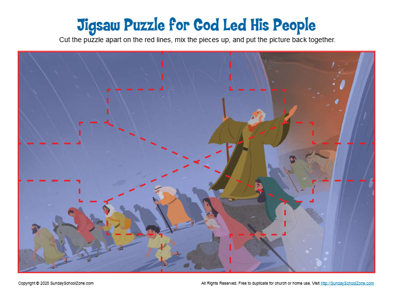 Jigsaw Puzzle for God Led His People
