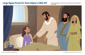 Large Jigsaw Puzzle for Jesus Helped a Little Girl