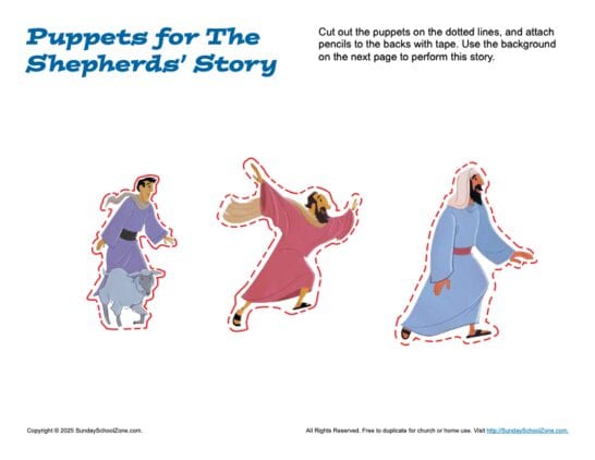 Puppets for The Shepherds' Story